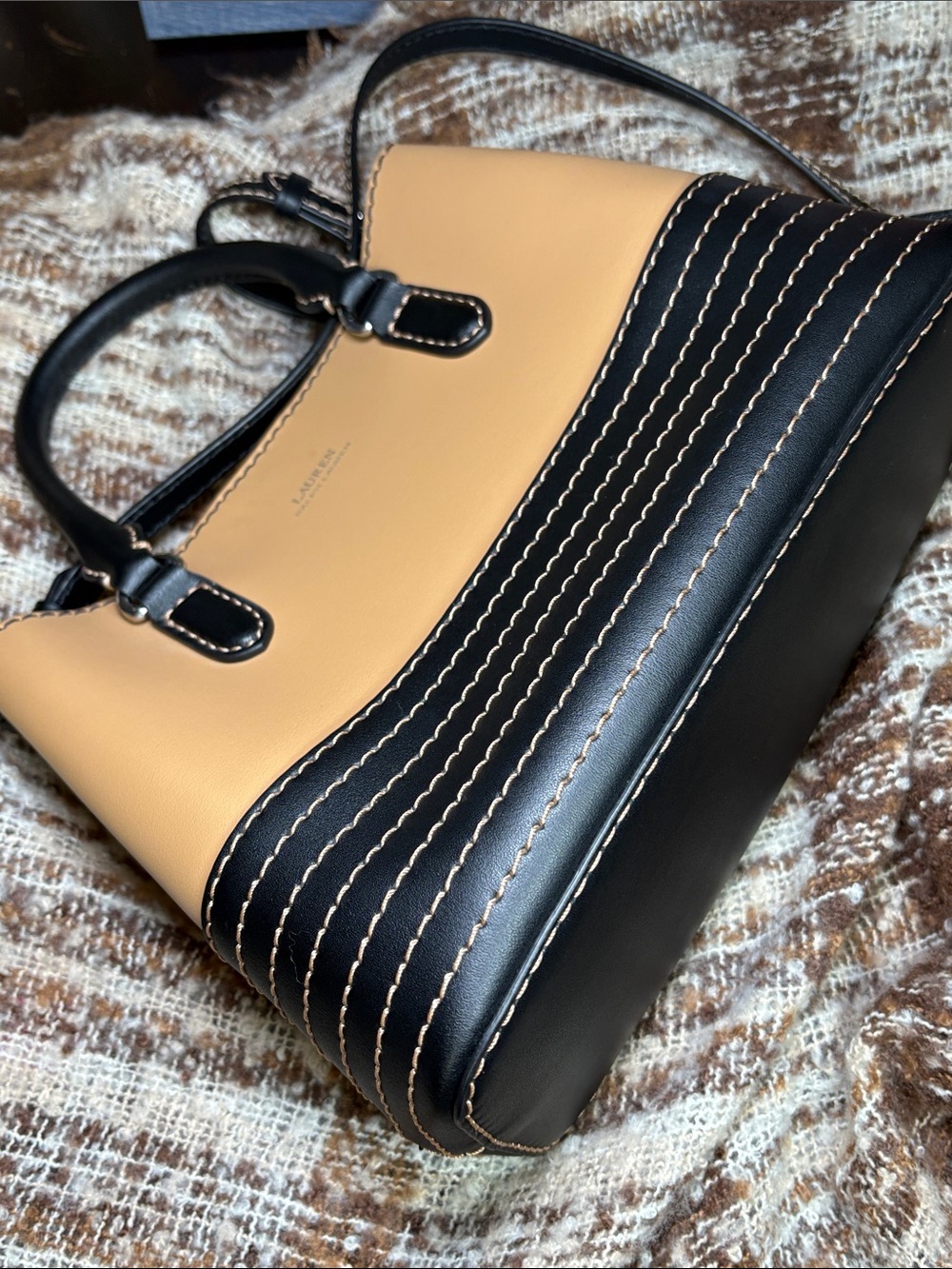 LAUREN Ralph Lauren Leather Small Marcy Satchel 8x10x4.5 SoldOut NWOT Style 6264 - Picture 10 of 16